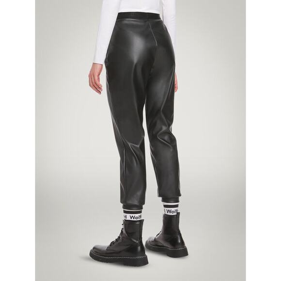 Wolford Black Vegan Leather Trousers with Pockets MSRP $425.00 - Picture 3 of 9